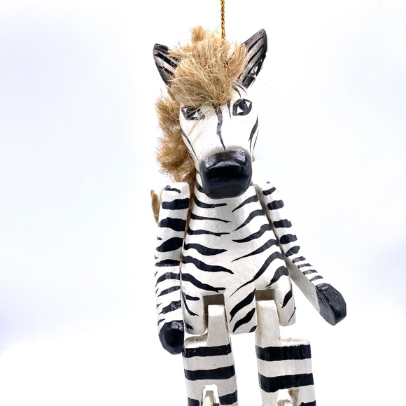Hairy Zebra Ornament - Picture 2 of 2